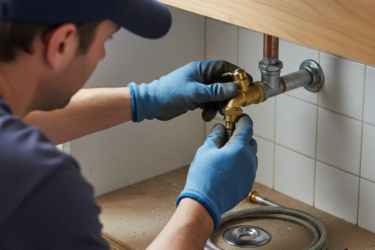 Shutoff valve and fitting work during Repiping in Oakdale